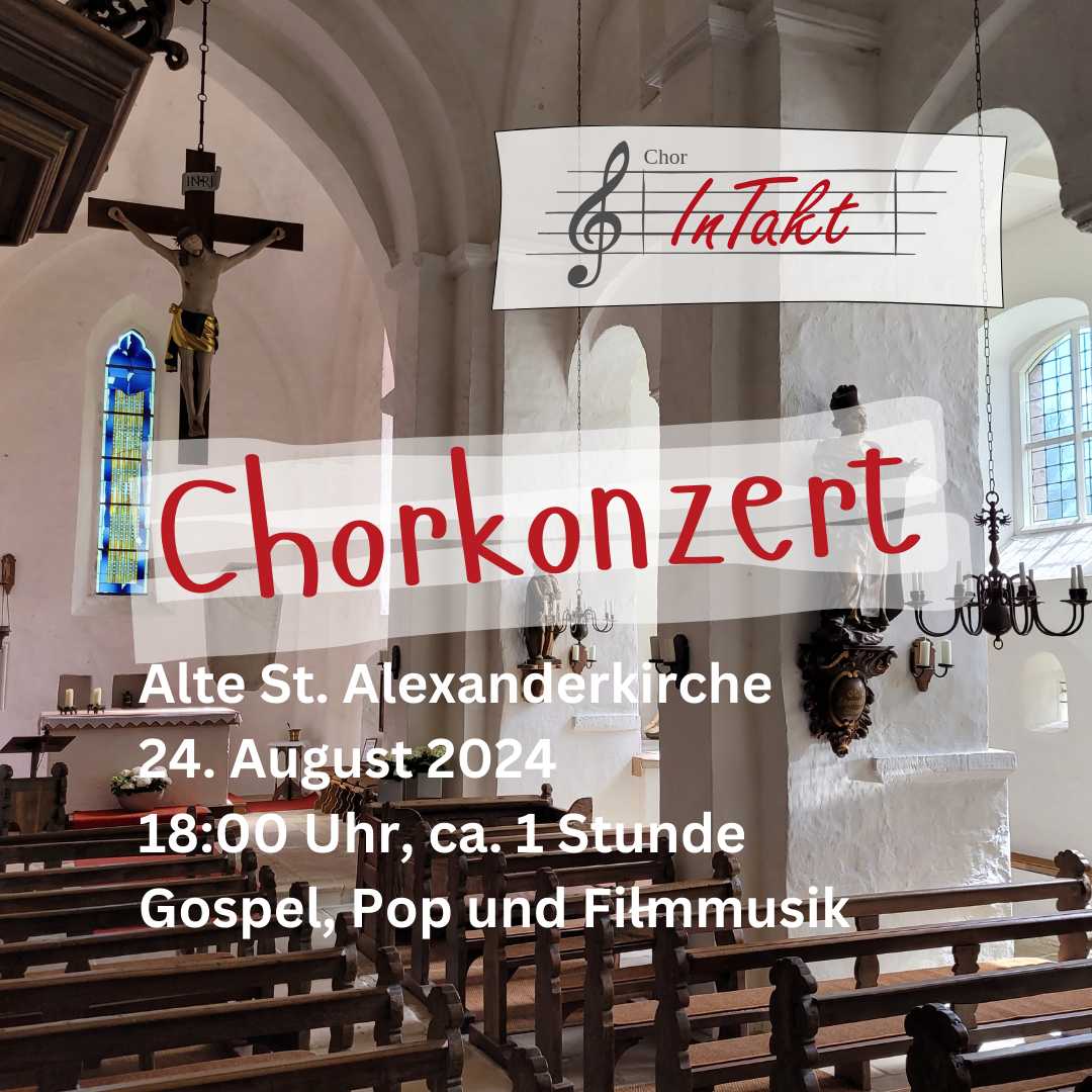 Einladungsposter Chorkonzert InTakt